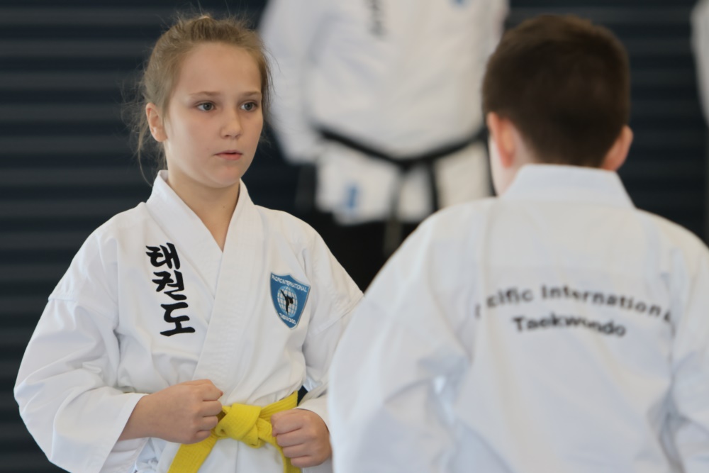 Kids practicing Taekwondo at Stafford