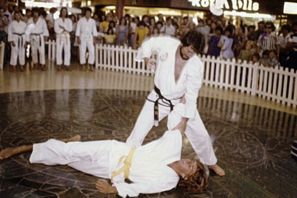 1978- Chief Instructor Trevor Dicks Taekwondo demonstration at Garden City Shopping Centre