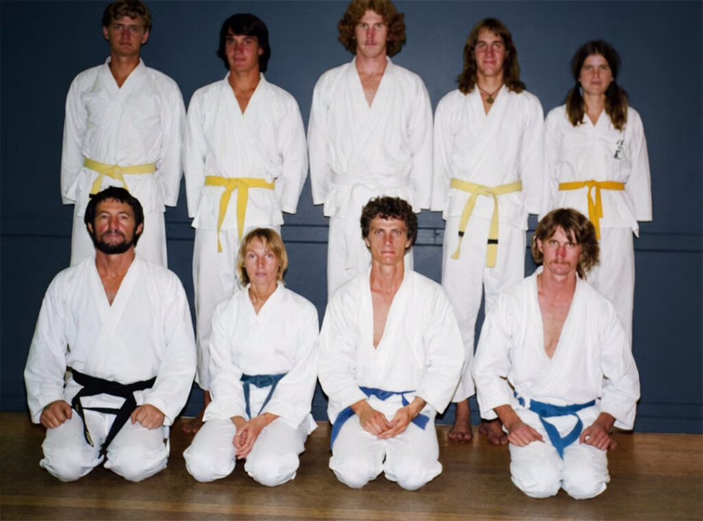 First Taekwondo students Adelaide Street - 1976